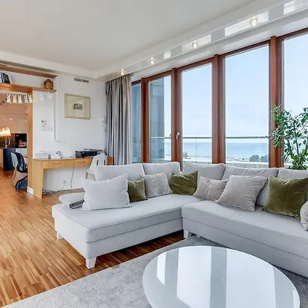 Apartament Sea Towers Z Widokiem Na Dwie Strony Miasta!!! Lacznik *
